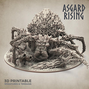 3D Printed Asgard Rising Ancient Spider Queen Gargantuan Model 32mm D&D - Charming Terrain