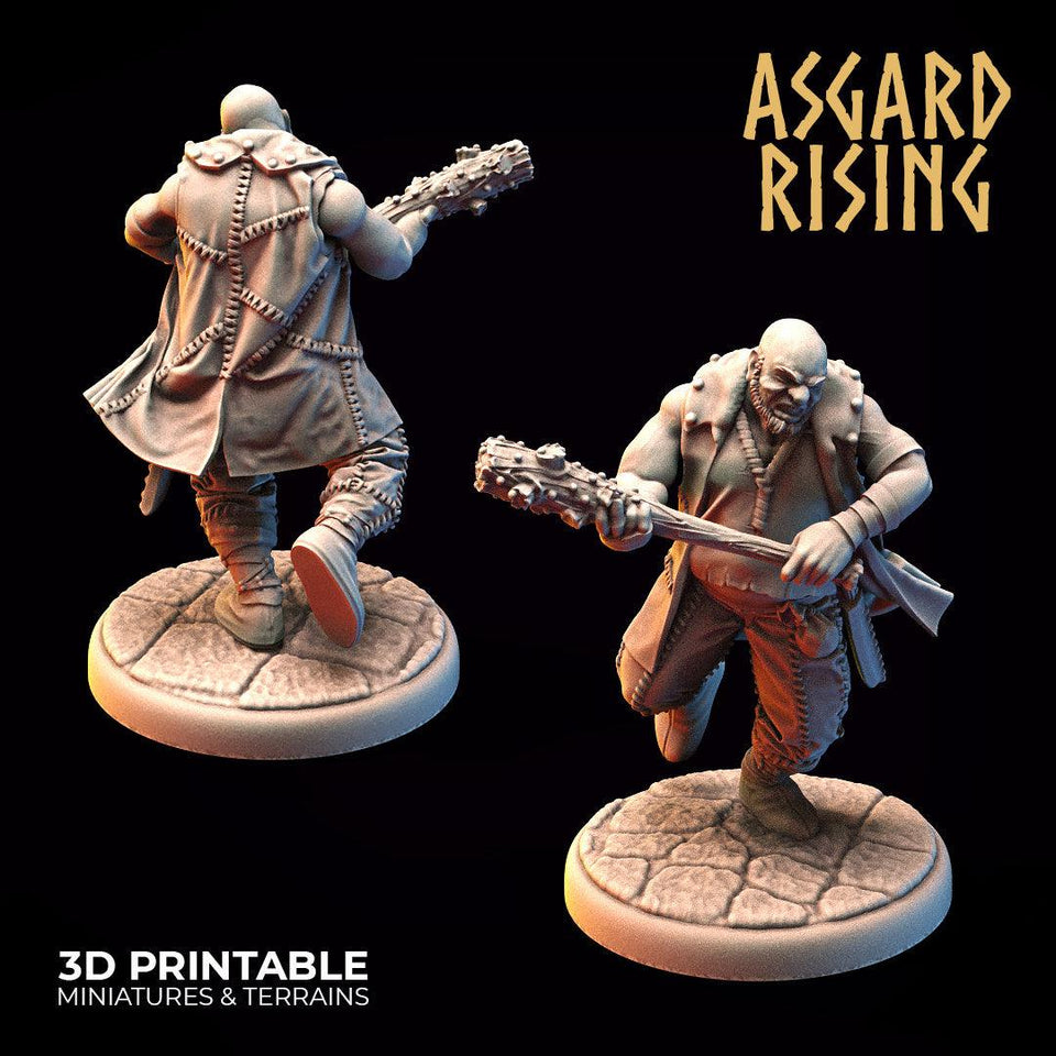 3D Printed Asgard Rising Bandit Outcast Modular Warband 28mm - 32mm Ragnarok D&D - Charming Terrain