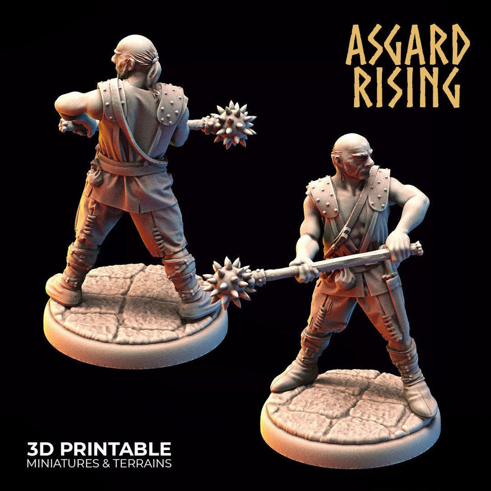 3D Printed Asgard Rising Bandit Outcast Modular Warband 28mm - 32mm Ragnarok D&D - Charming Terrain