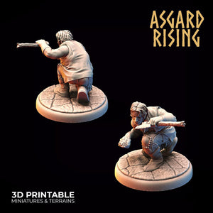 3D Printed Asgard Rising Bandit Outcast Modular Warband 28mm - 32mm Ragnarok D&D - Charming Terrain