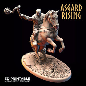 3D Printed Asgard Rising Bandit Riders Outcasts Modular Warband 28mm - 32mm - Charming Terrain