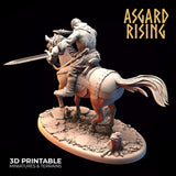 3D Printed Asgard Rising Bandit Riders Outcasts Modular Warband 28mm - 32mm - Charming Terrain