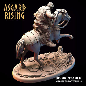 3D Printed Asgard Rising Bandit Riders Outcasts Modular Warband 28mm - 32mm - Charming Terrain