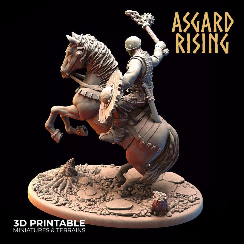 3D Printed Asgard Rising Bandit Riders Outcasts Modular Warband 28mm - 32mm - Charming Terrain