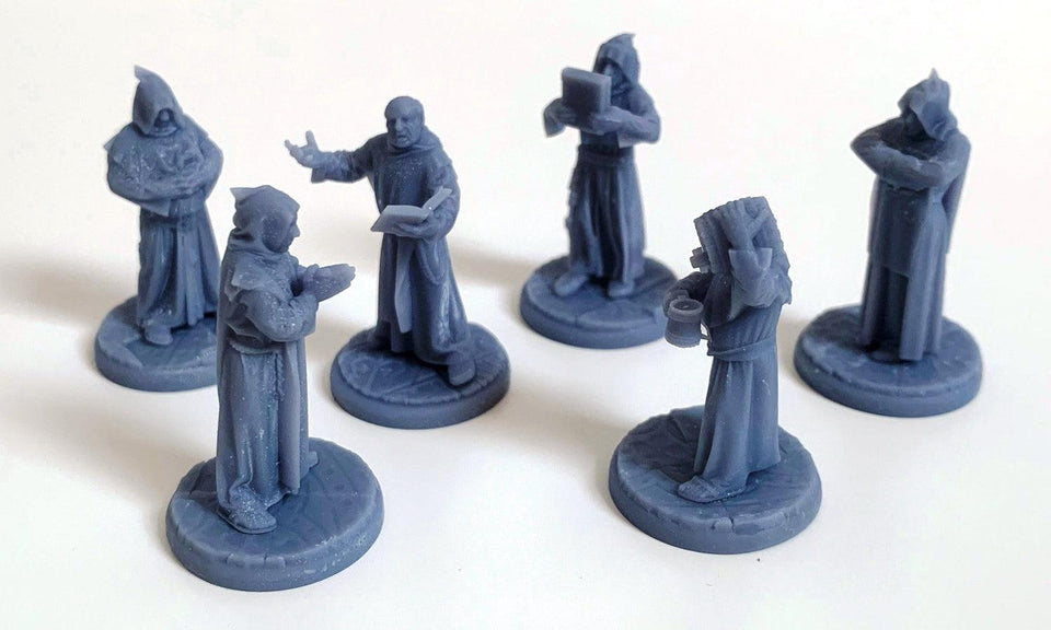 3D Printed Asgard Rising Brother Monks Set 28mm - 32mm Ragnarok D&D - Charming Terrain