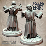 3D Printed Asgard Rising Brother Monks Set 28mm - 32mm Ragnarok D&D - Charming Terrain