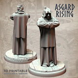 3D Printed Asgard Rising Brother Monks Set 28mm - 32mm Ragnarok D&D - Charming Terrain