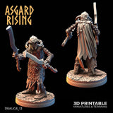 3D Printed Asgard Rising Draugr Barrow Guards Modular Set A 28 32 mm Wargaming DnD - Charming Terrain