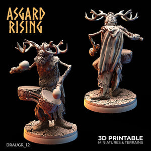 3D Printed Asgard Rising Draugr Barrow Guards Modular Set B 28 32 mm Wargaming DnD - Charming Terrain