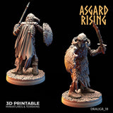 3D Printed Asgard Rising Draugr Barrow Guards Modular Set B 28 32 mm Wargaming DnD - Charming Terrain