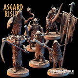 3D Printed Asgard Rising Draugr Barrow Guards Modular Set C 28 32 mm Wargaming DnD - Charming Terrain