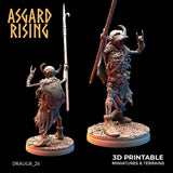 3D Printed Asgard Rising Draugr Phalanx Modular Set 28 32 mm Wargaming DnD - Charming Terrain