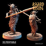 3D Printed Asgard Rising Draugr Phalanx Modular Set 28 32 mm Wargaming DnD - Charming Terrain