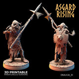 3D Printed Asgard Rising Draugr Phalanx Modular Set 28 32 mm Wargaming DnD - Charming Terrain