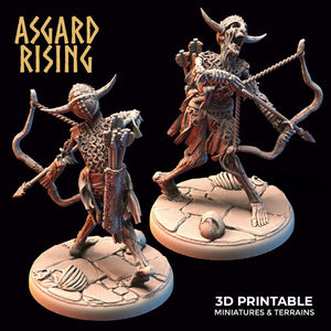 3D Printed Asgard Rising Draugr - Undead Skeleton Archers Set 28mm - 32mm - Charming Terrain