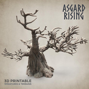 3D Printed Asgard Rising Dry Spider Forest Modular Set 32mm Ragnarok D&D - Charming Terrain