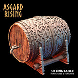 3D Printed Asgard Rising Dwarf Barrels Distillery and Brewery 28mm - 32mm - Charming Terrain