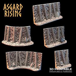 3D Printed Asgard Rising Dwarven Mines Underground Railroad 28mm - 32mm - Charming Terrain