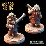 3D Printed Asgard Rising Dwarves Hooded Rangers Ranged Weapons Set 28mm - 32mm - Charming Terrain