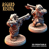 3D Printed Asgard Rising Dwarves Hooded Rangers Ranged Weapons Set 28mm - 32mm - Charming Terrain