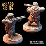 3D Printed Asgard Rising Dwarves Hooded Rangers Ranged Weapons Set 28mm - 32mm - Charming Terrain