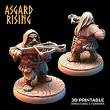 3D Printed Asgard Rising Dwarves Hooded Rangers Ranged Weapons Set 28mm - 32mm - Charming Terrain