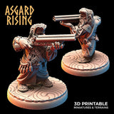 3D Printed Asgard Rising Dwarves Ranged Weapons Set 28mm - 32mm - Charming Terrain