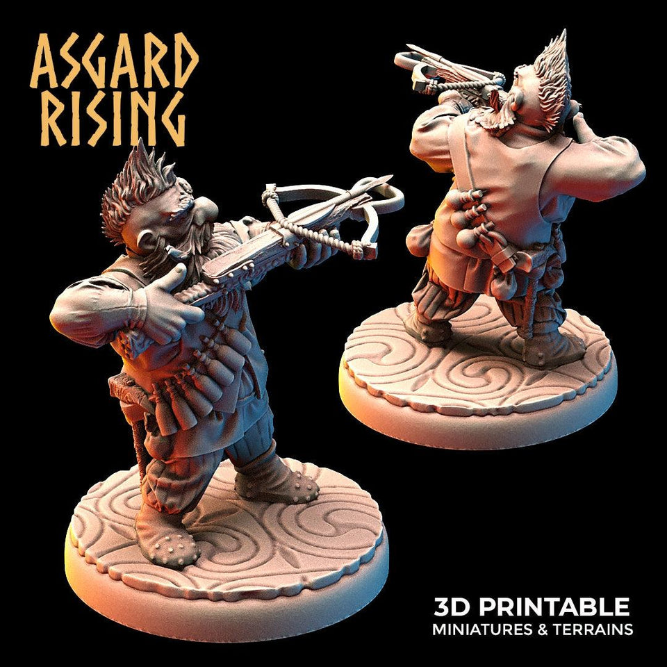 3D Printed Asgard Rising Dwarves Ranged Weapons Set 28mm - 32mm - Charming Terrain