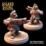 3D Printed Asgard Rising Dwarves Ranged Weapons Set 28mm - 32mm - Charming Terrain