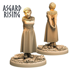 3D Printed Asgard Rising Female Lady Peasant 28mm-32mm Ragnarok D&D - Charming Terrain