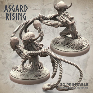 3D Printed Asgard Rising Forest Goblins Melee Set 28mm - 32mm Ragnarok D&D - Charming Terrain