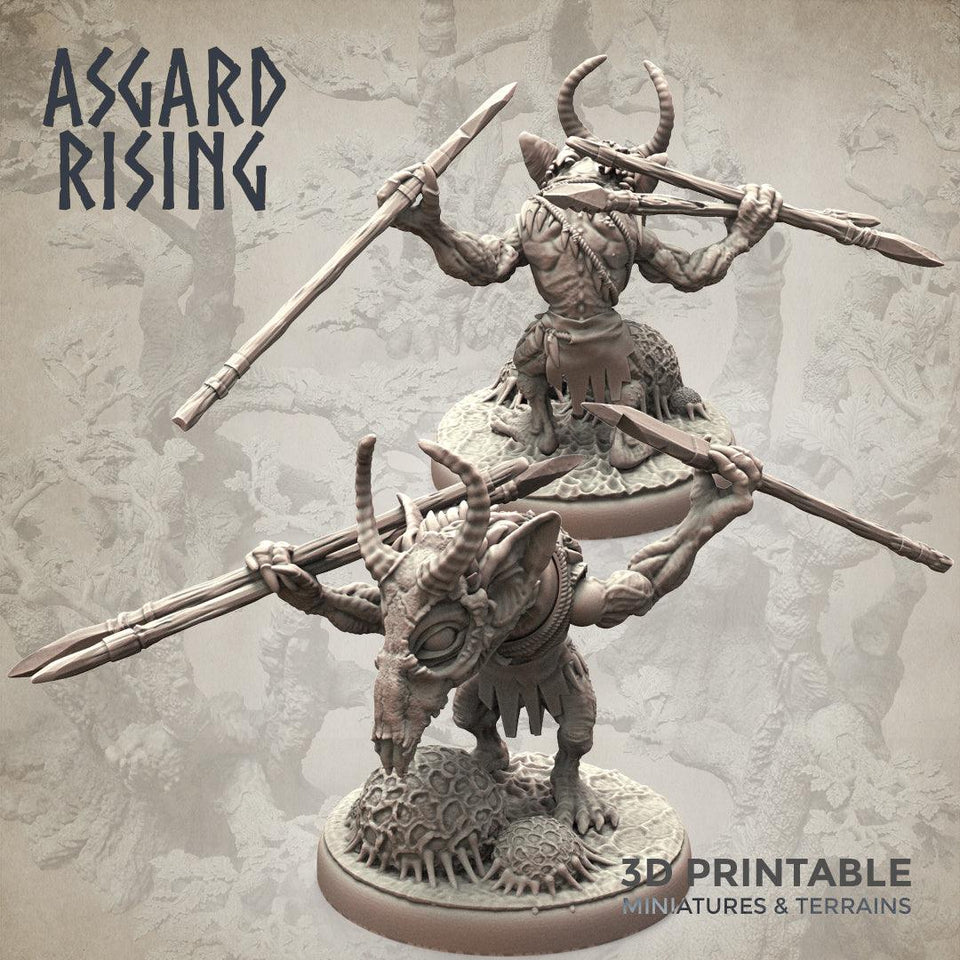 3D Printed Asgard Rising Forest Goblins Ranged Set 28mm - 32mm Ragnarok D&D - Charming Terrain