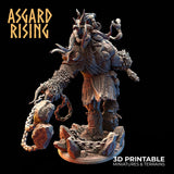 3D Printed Asgard Rising Frost Giant 28mm 32mm D&D - Charming Terrain