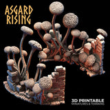 3D Printed Asgard Rising Fungi Ruins 28 32 mm Wargaming DnD - Charming Terrain