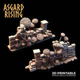 3D Printed Asgard Rising Fungi Ruins 28 32 mm Wargaming DnD - Charming Terrain