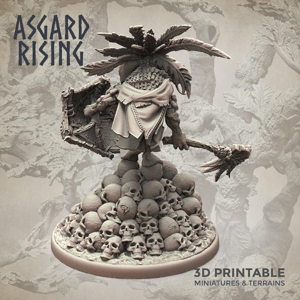 3D Printed Asgard Rising Goblin Chieftain 28mm-32mm Ragnarok D&D - Charming Terrain