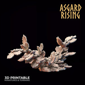 3D Printed Asgard Rising Hazel Bush Set 28 - 32mm Ragnarok D&D - Charming Terrain