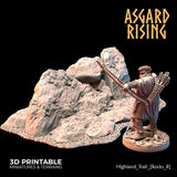 3D Printed Asgard Rising Highland Trail Terrain Set 28 32 mm Wargaming DnD - Charming Terrain