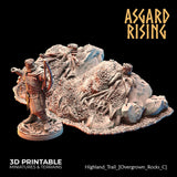 3D Printed Asgard Rising Highland Trail Terrain Set 28 32 mm Wargaming DnD - Charming Terrain