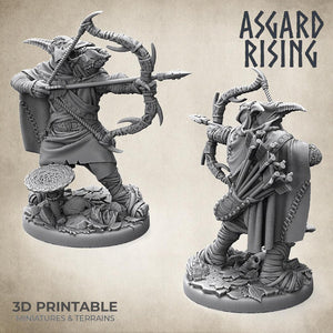 3D Printed Asgard Rising Hunter of the Mountain King 28mm - 32mm Ragnarok D&D - Charming Terrain