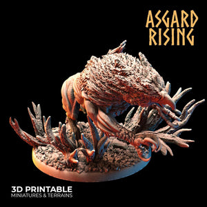 3D Printed Asgard Rising Keythong Wingless Griffin Set - 32mm D&D - Charming Terrain