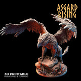 3D Printed Asgard Rising King of all Creatures Griffin Set - 32mm D&D - Charming Terrain