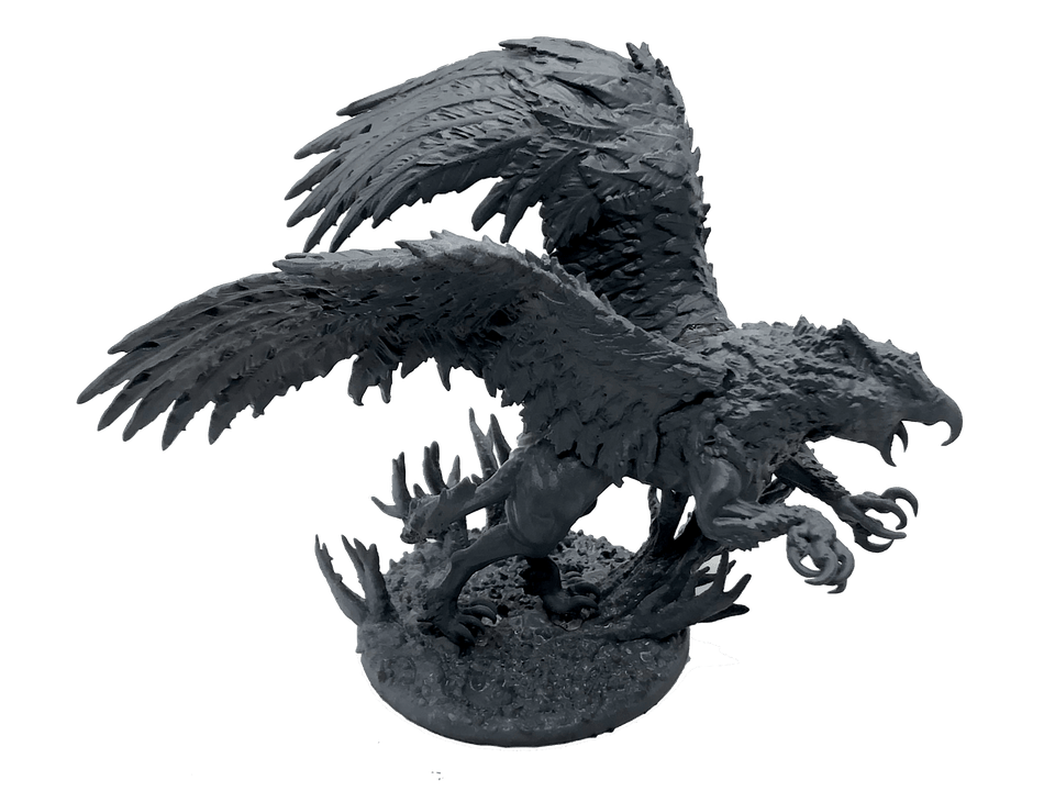 3D Printed Asgard Rising King of all Creatures Griffin Set - 32mm D&D - Charming Terrain