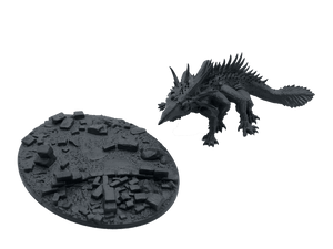 3D Printed Asgard Rising King of Serpents - Basilisk 32mm D&D - Charming Terrain