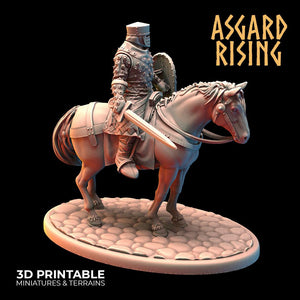 3D Printed Asgard Rising Medieval Calvary Set 28mm - 32mm Ragnarok D&D - Charming Terrain