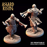 3D Printed Asgard Rising Medieval Knight Trumpeter 32mm Ragnarok D&D - Charming Terrain