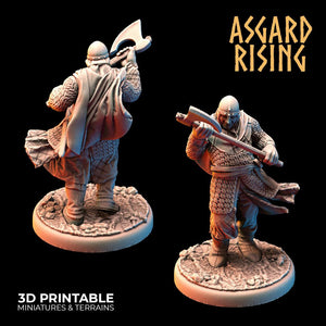 3D Printed Asgard Rising Medieval Knights Set 28mm - 32mm Ragnarok D&D - Charming Terrain