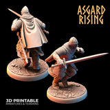 3D Printed Asgard Rising Medieval Knights Set 28mm - 32mm Ragnarok D&D - Charming Terrain