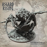 3D Printed Asgard Rising Nightmare Spider Big Model 32mm D&D - Charming Terrain