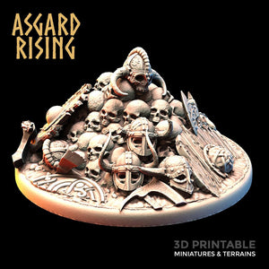 3D Printed Asgard Rising Pillar of Shame Marker 28mm-32mm Ragnarok D&D - Charming Terrain